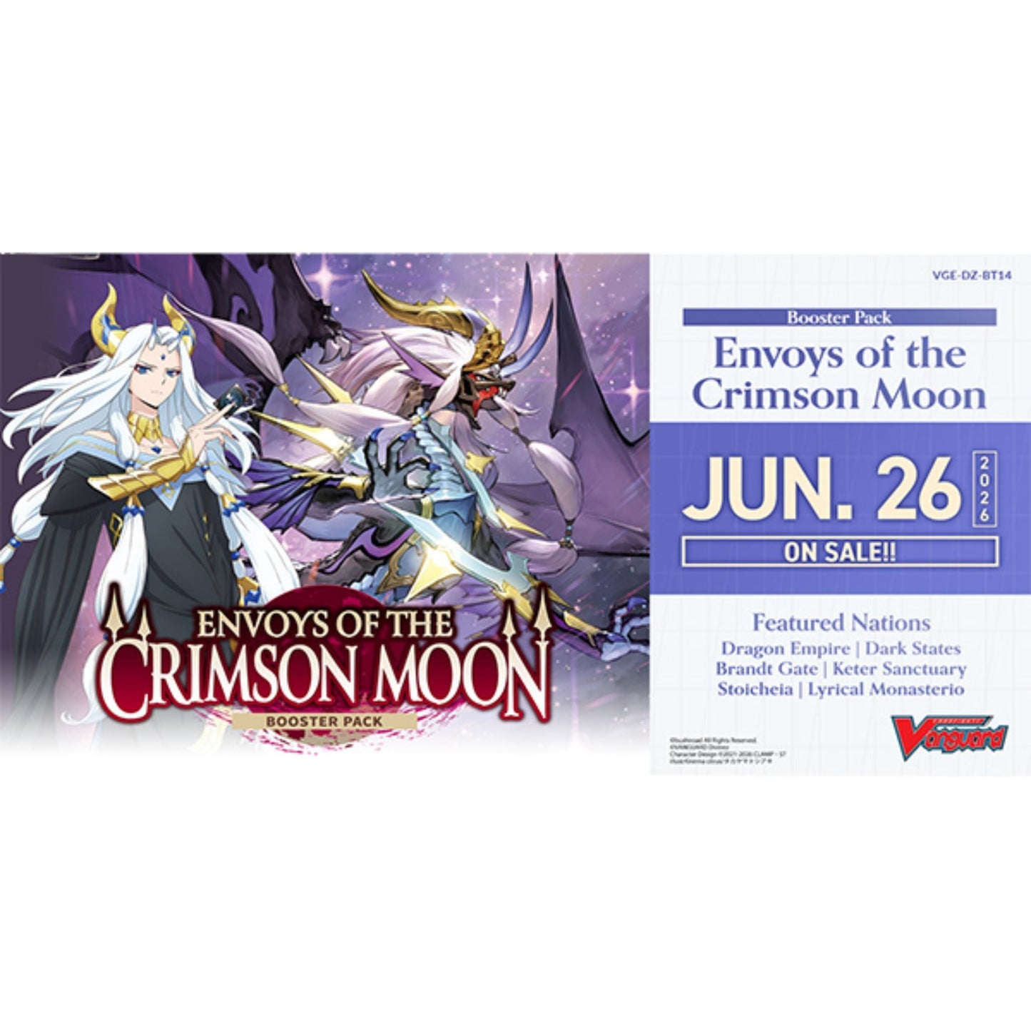 Cardfight Vanguard Envoys of the Crimson Moon Booster Box (Presell)