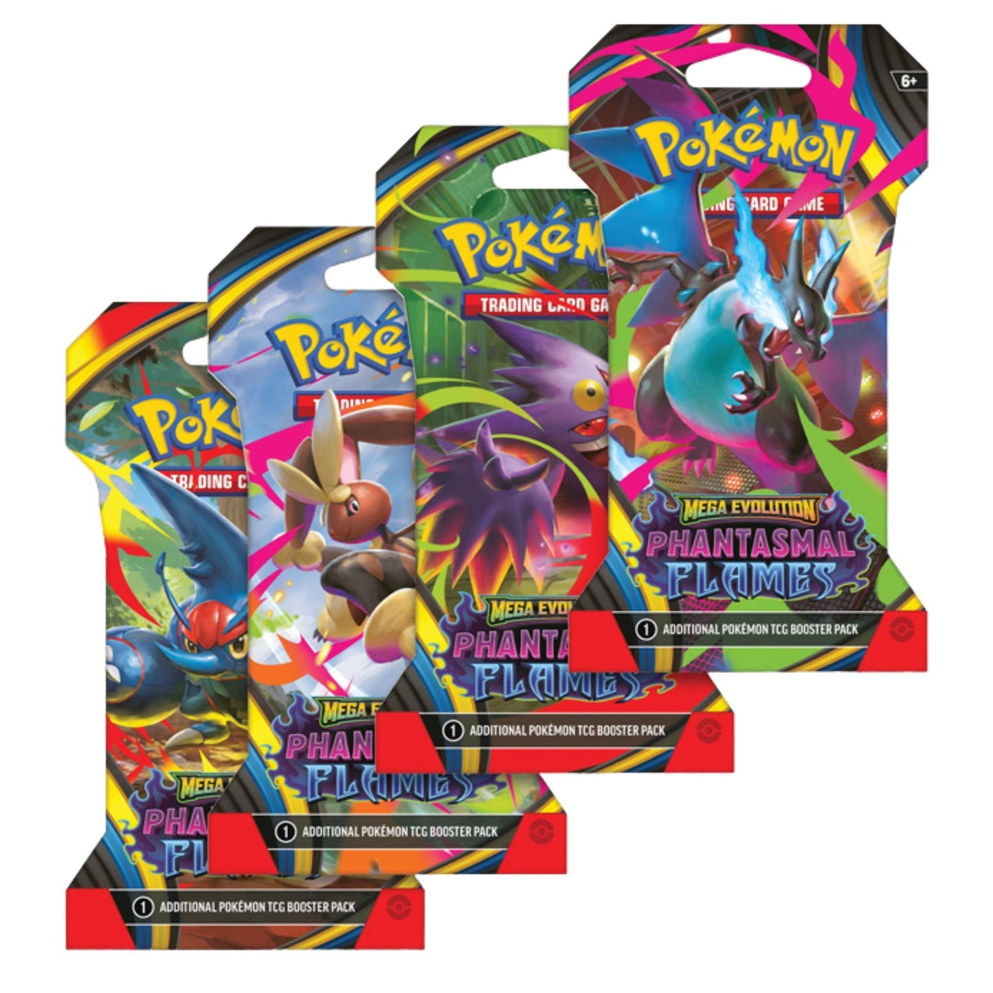 Pokemon Mega Evolution Phantasmal Flames Sleeved Booster Pack