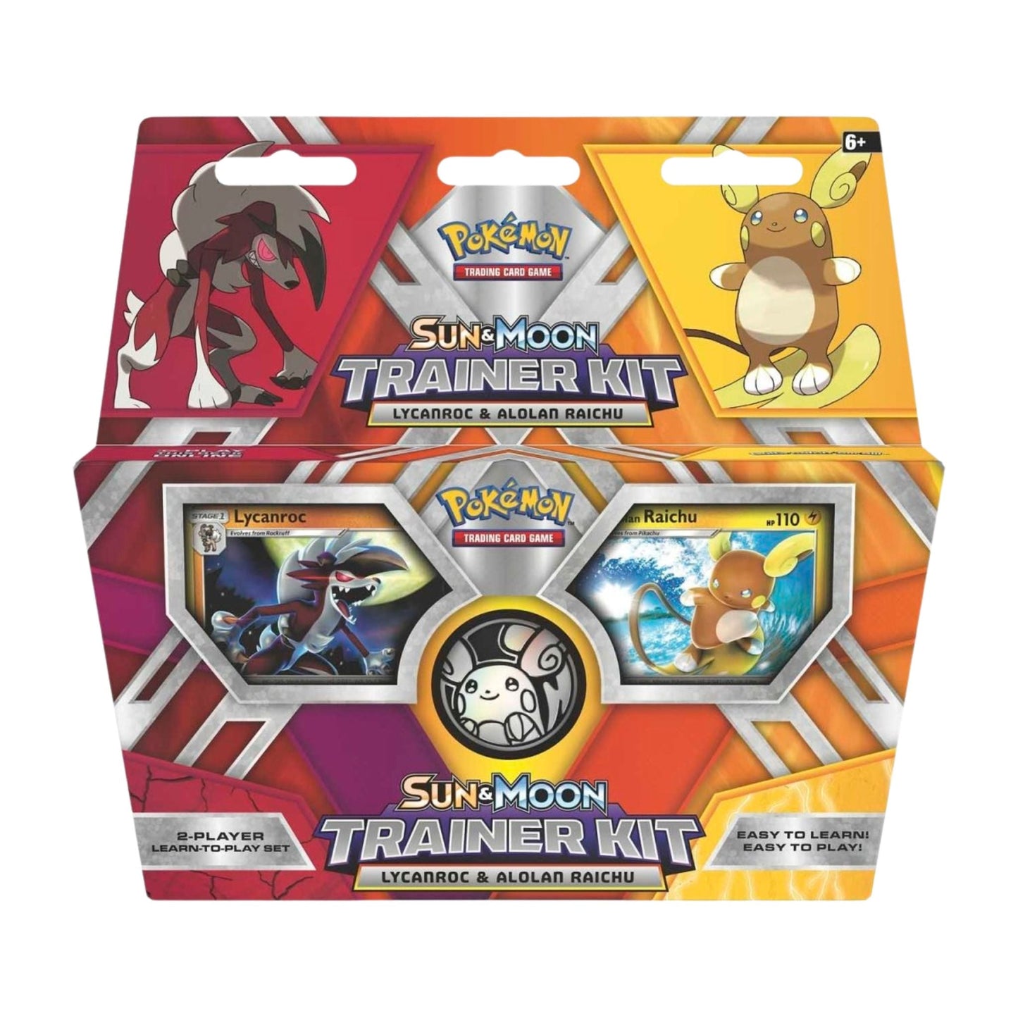 Pokemon Sun & Moon Trainer Kit Lycanroc & Alolan Raichu Player Deck Set