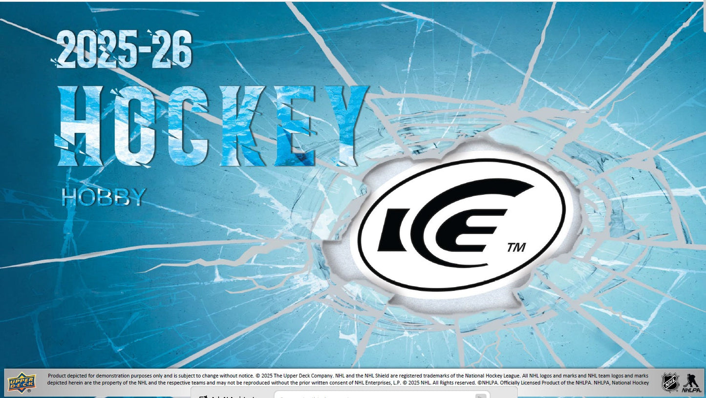 2025/26 Upper Deck Ice NHL Hockey Hobby Box/Case PRE ORDER