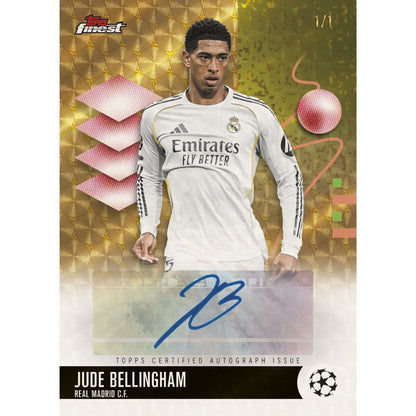 2025/26 Topps Finest UEFA Club Competitions Soccer Hobby Box (Presell)