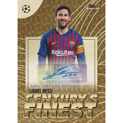 2025/26 Topps Finest UEFA Club Competitions Soccer Hobby Box (Presell)