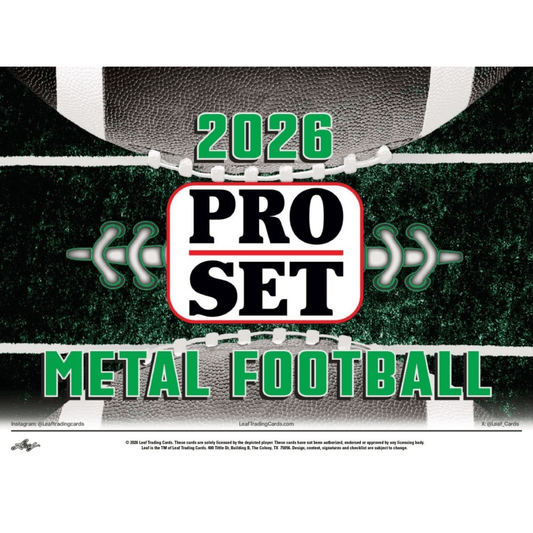 2026 Leaf Pro Set Metal Football Jumbo Box (Presell)