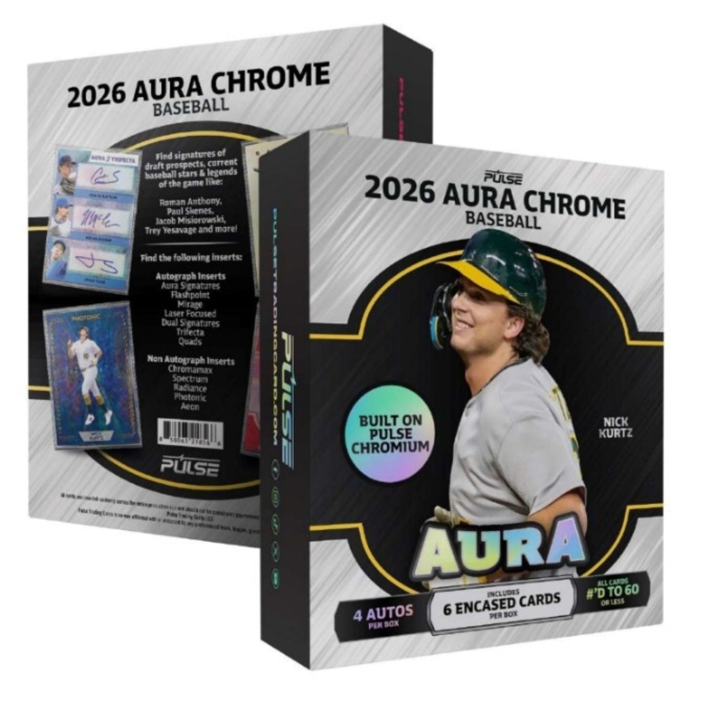 2026 Pulse Aura Chrome Baseball Hobby Box (Presell)