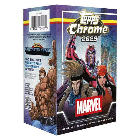 2026 Topps Chrome Marvel Comics Blaster Box (Presell)