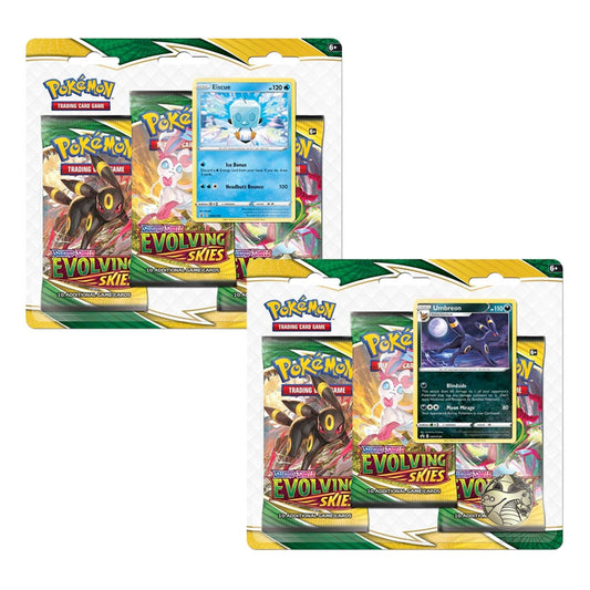 Pokemon Sword & Shield Evolving Skies 3 Pack Blister