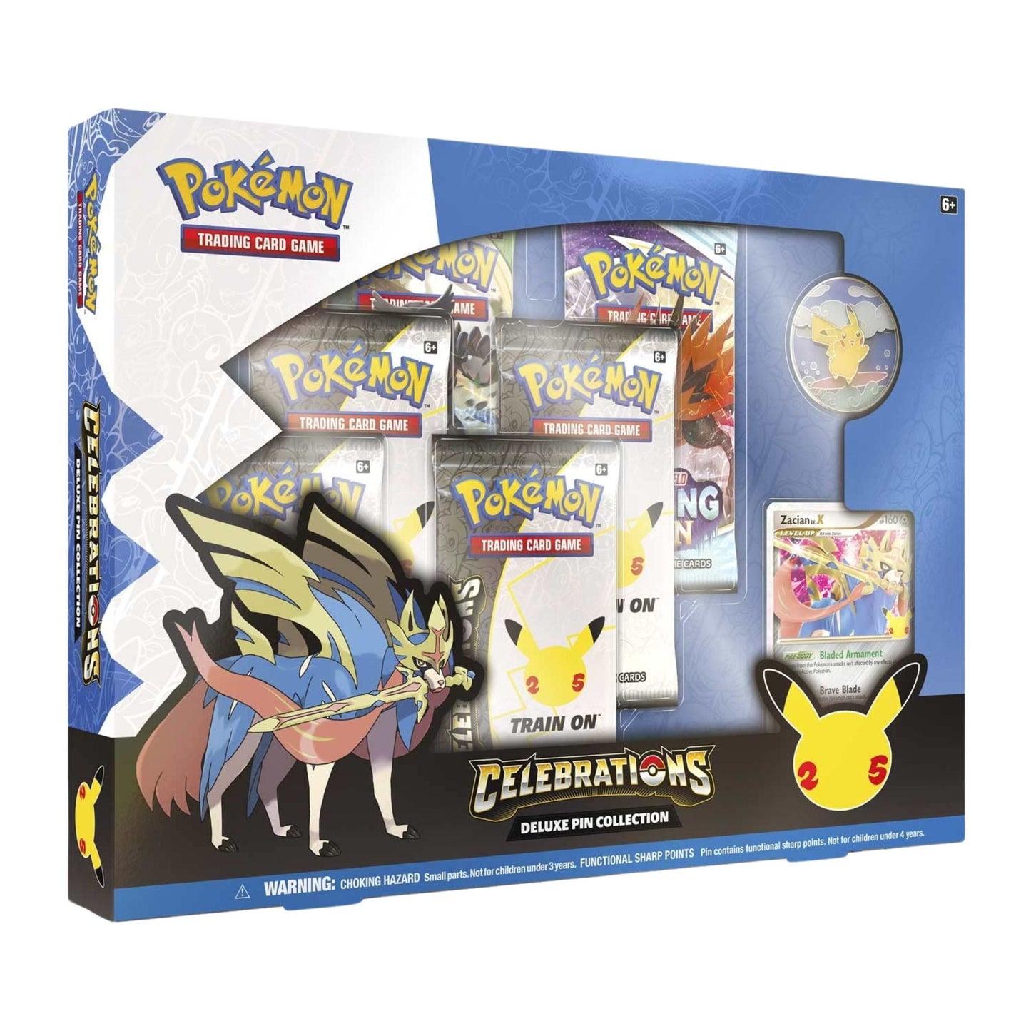 Pokemon Celebrations Zacian Deluxe Pin Collection