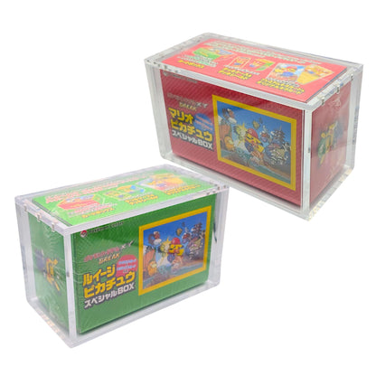 Pokemon Center Pikachu Mario & Pikachu Luigi Promo Box Set (Red & Green)