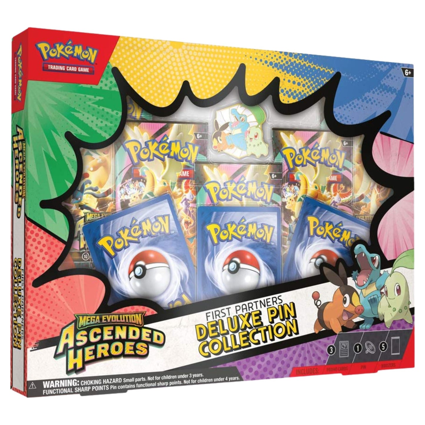 Pokemon Mega Evolution Ascended Heroes First Partners Deluxe Pin Collection