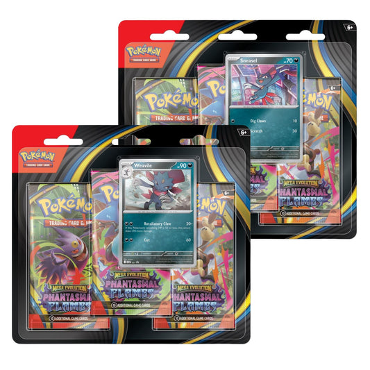 Pokemon Mega Evolution Phantasmal Flames 3 Pack Booster Blister