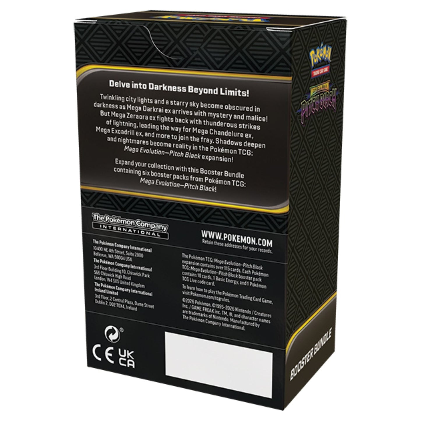 Pokemon Mega Evolution Pitch Black Booster Bundle (Presell)