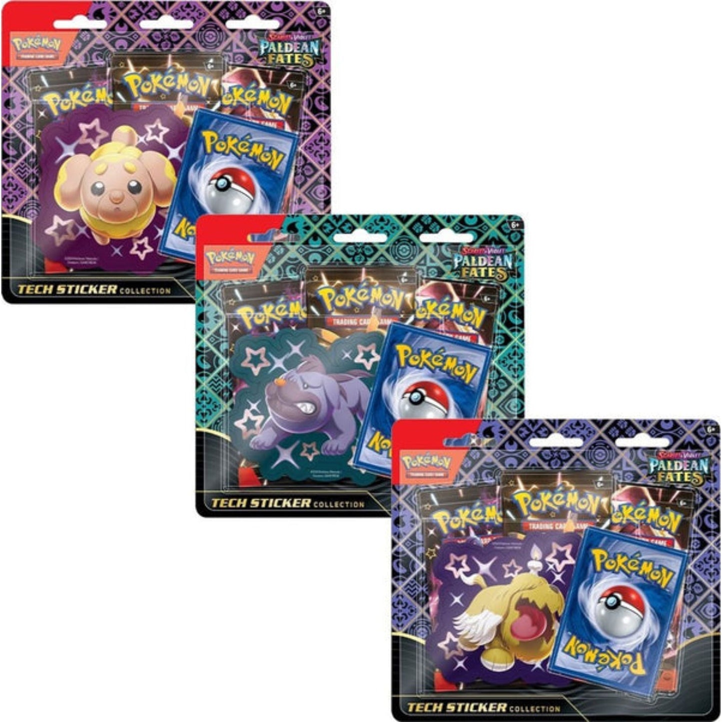 Pokemon Scarlet & Violet Paldean Fates Tech Sticker Collection