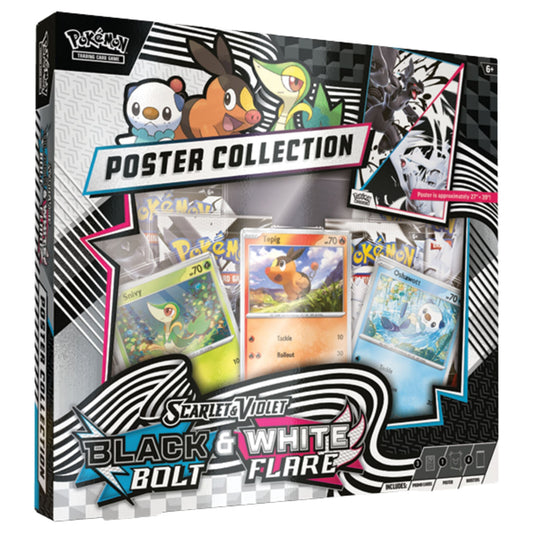 Pokemon Scarlet & Violet Black Bolt/White Flare Unova Poster Collection