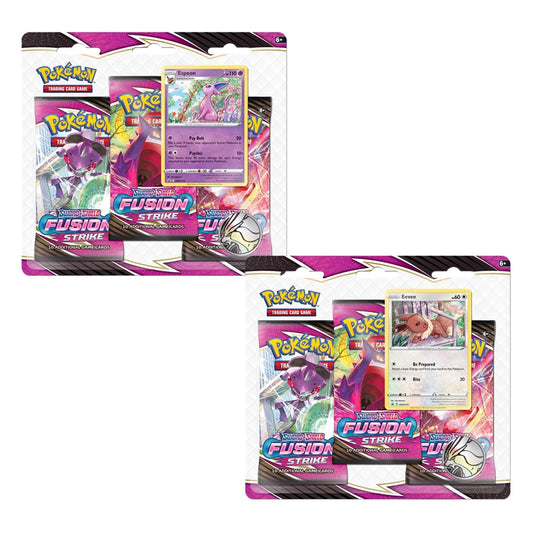Pokemon Sword & Shield Fusion Strike 3-Pack Booster Blister