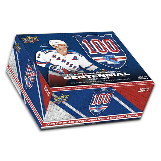 2025/26 Upper Deck New York Rangers Centennial Box Set PRE ORDER