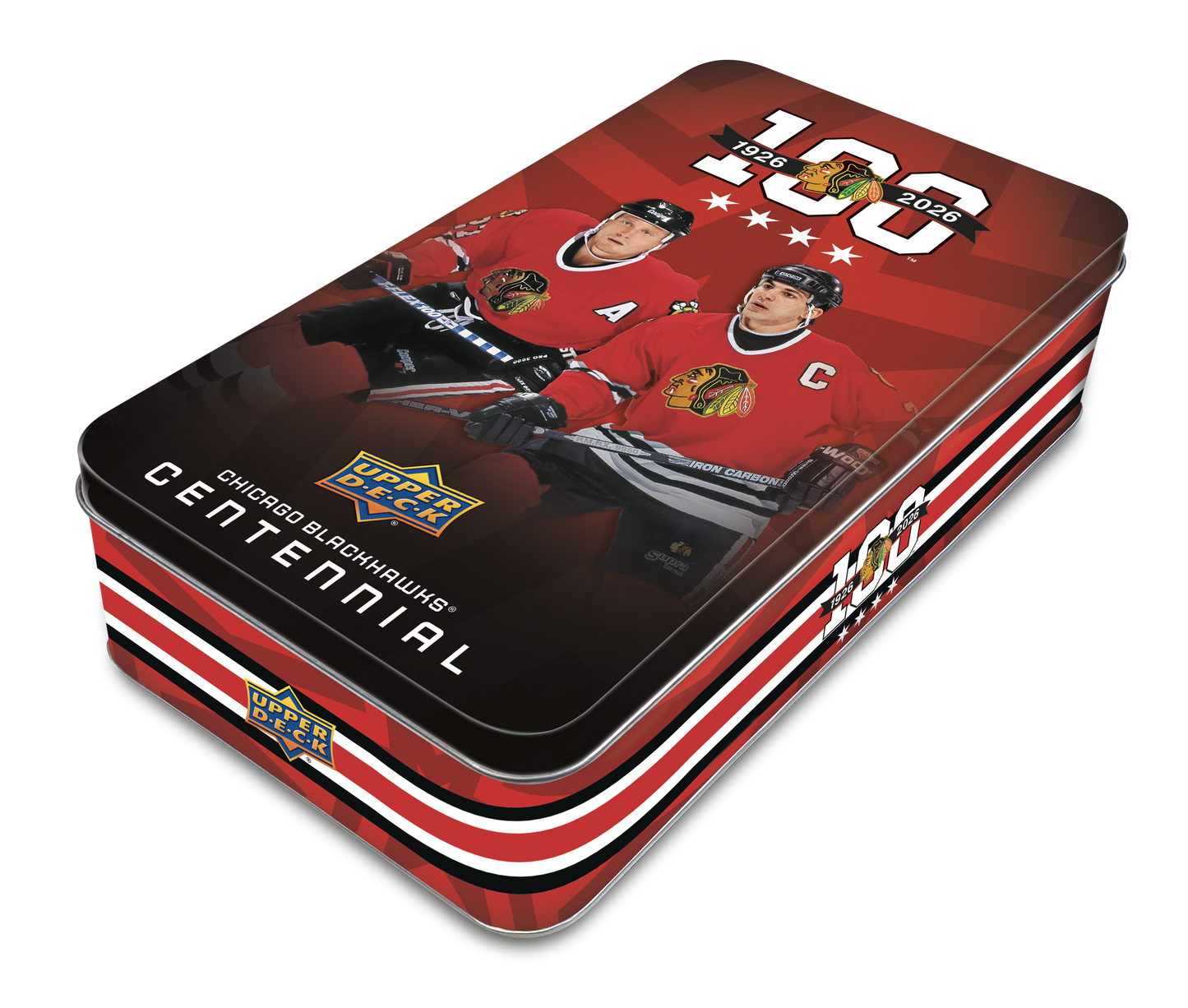 2025/26 Upper Deck Chicago Blackhawks Centennial NHL Hockey Hobby Tin/Case PRE ORDER