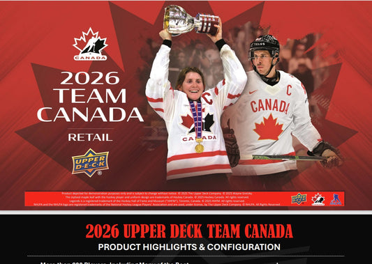 2025/26 Upper Deck Team Canada Blaster Box/Case PRE ORDER