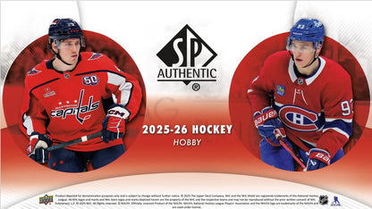 2025/26 Upper Deck SP Authentic NHL Hockey Hobby Box/Case PRE ORDER