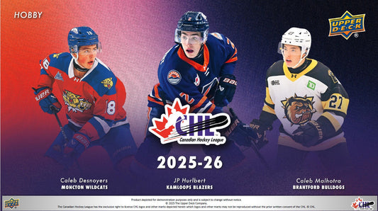 2025/26 Upper Deck CHL Hockey Hobby Box/Case PRE ORDER